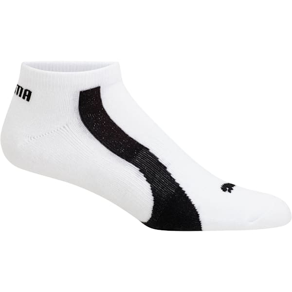 Men's No Show Socks [3 Pack], white-black